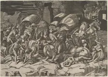 Battle with a Cutlass, ca. 1515-27. Creator: Marco Dente
