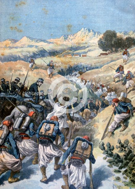 'Battle with the Brigands, Algeria', 1892. Artist: Frederic Lix
