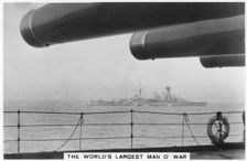Battlecruiser HMS Hood seen from HMS Nelson 1937
