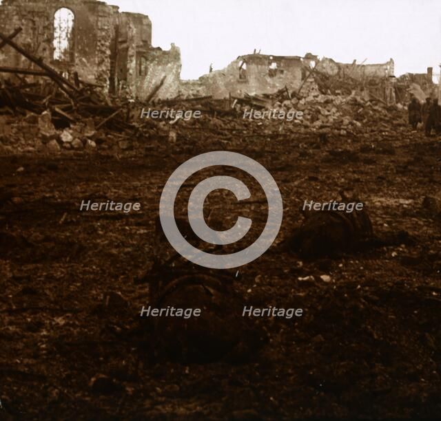 Battlefield, Aisne, France, c1914-c1918. Artist: Unknown.