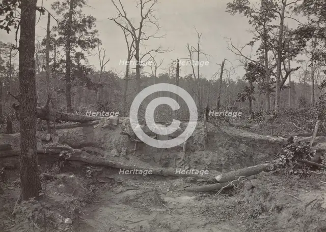Battlefield of New Hope Church, Georgia, No. 2, 1865-1866. Creator: George N. Barnard (American, 1819-1902).