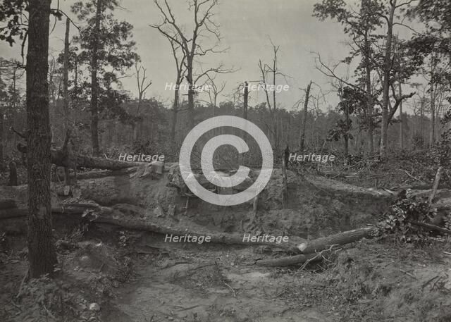 Battlefield of New Hope Church, Georgia, No. 2, 1865-1866. Creator: George N. Barnard (American, 1819-1902).