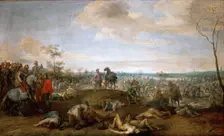 Battlefield. Scene from the Thirty Years War, before 1659