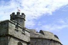 Battlements of Pendennis Castle, Falmouth, Cornwall, 2006. Artist: George Brooks