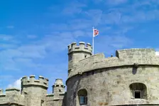 Battlements of Pendennis Castle, Falmouth, Cornwall, 2006. Artist: George Brooks