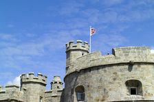 Battlements of Pendennis Castle, Falmouth, Cornwall, 2006. Artist: George Brooks