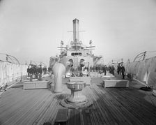 Battleship USS Iowa, BB-4, between 1900 and 1920. Creator: Unknown