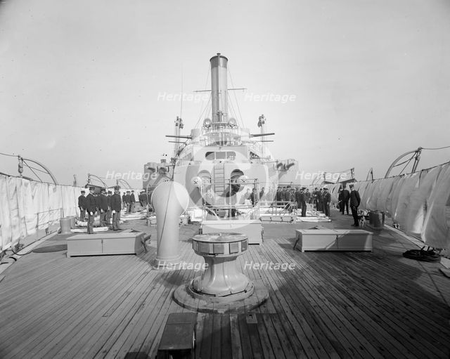 Battleship USS Iowa, BB-4, between 1900 and 1920. Creator: Unknown.