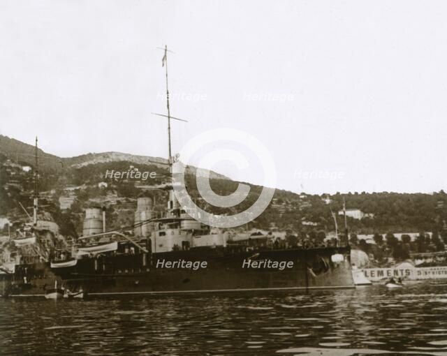 Battleship at Villefranche, France, c1914-c1918. Artist: Unknown.