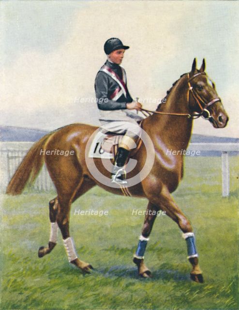 Battleship, Jockey: B. Hobbs', 1939. Artist: Unknown.