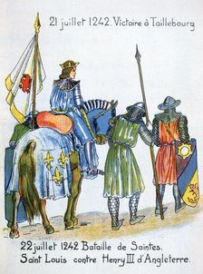 Battles of Taillebourg and Saintes, France, 21 and 22 July 1242, (20th century)