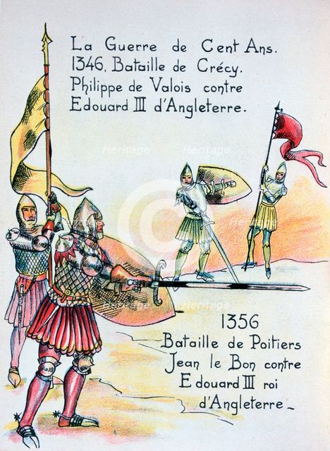 Battles of the The Hundred Years War, (20th century). Creator: Unknown.