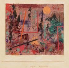 Baubegin(n) im Garten (Beginning of Construction in the Garden), 1929. Creator: Klee, Paul (1879-1940)