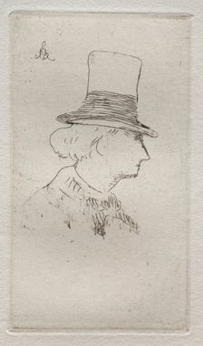 Baudelaire de profil. Creator: Edouard Manet (French, 1832-1883)