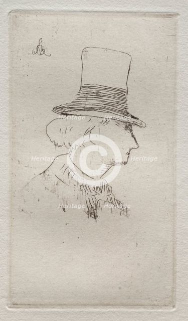 Baudelaire de profil. Creator: Edouard Manet (French, 1832-1883).