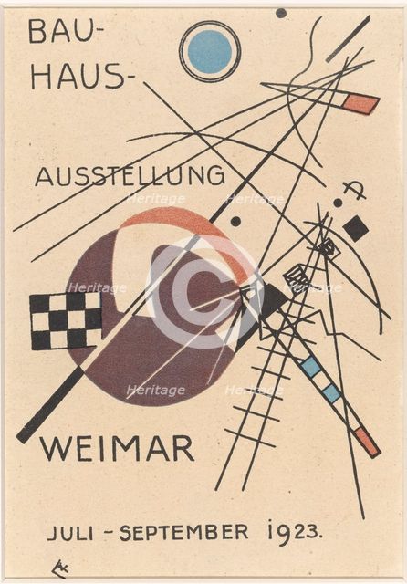 Bauhaus exhibition, 1923. Creator: Kandinsky, Wassily Vasilyevich (1866-1944).