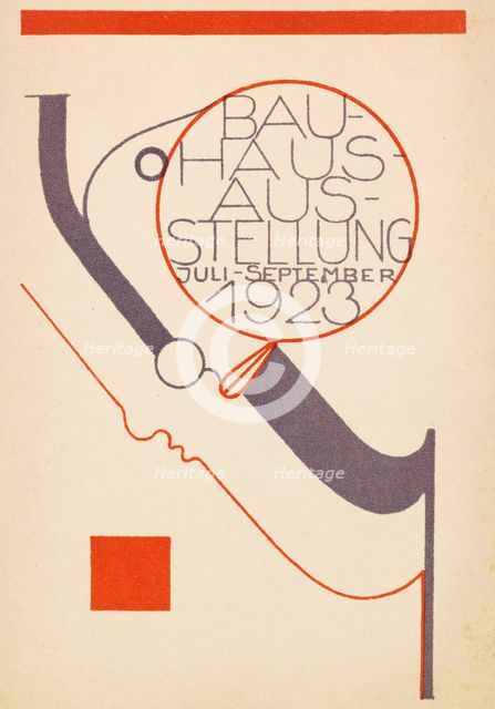 Bauhaus exhibition, 1923. Creator: Schlemmer, Oskar (1888-1943).