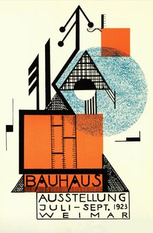 Bauhaus exhibition. Postcard, 1923
