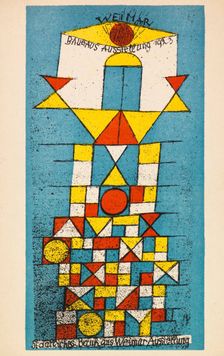 Bauhaus exhibition. Postcard, 1923. Creator: Klee, Paul (1879-1940)