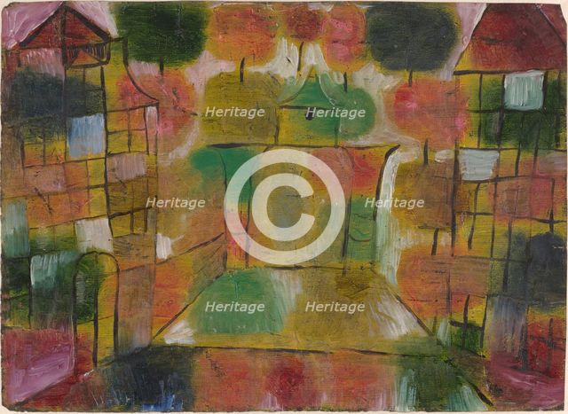 Baum und Architektur--Rhythmen (Tree and Architecture--Rhythms), 1920. Creator: Paul Klee.