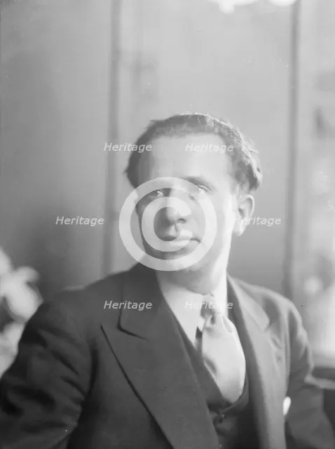 Bauman, Raymond, portrait photograph, 1932 Feb. 21. Creator: Arnold Genthe.