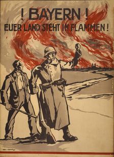 Bavaria! Your country is on fire!, 1919. Creator: Bartels; Wera von (1886-1922)