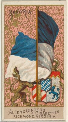 Bavaria, from Flags of All Nations, Series 2 (N10) for Allen & Ginter Cigarettes Brands, 1890 Creator: Allen & Ginter
