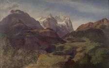 Bavarian Alps, 1873. Creator: Johan Knutson