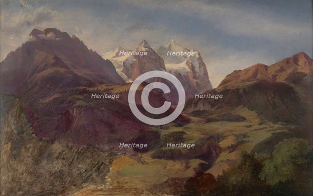 Bavarian Alps, 1873. Creator: Johan Knutson.