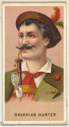 Bavarian Hunter, from World's Smokers series (N33) for Allen & Ginter Cigarettes, 1888. Creator: Allen & Ginter