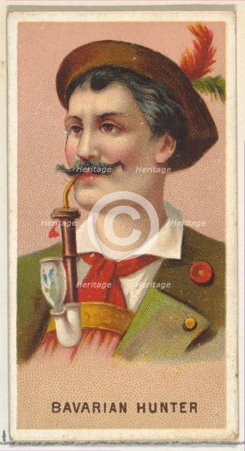 Bavarian Hunter, from World's Smokers series (N33) for Allen & Ginter Cigarettes, 1888. Creator: Allen & Ginter.