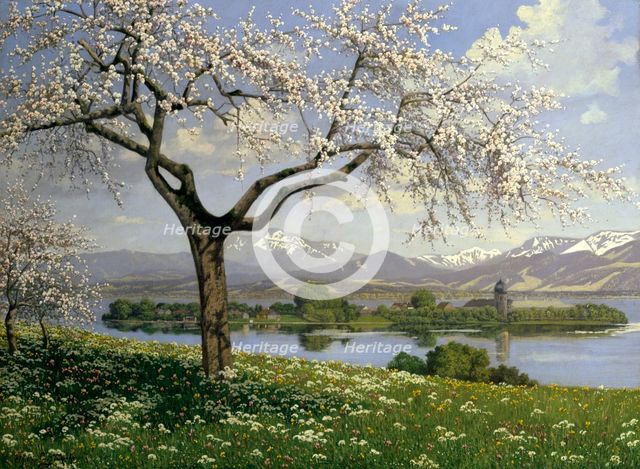 'Bavarian Landscape in Spring', Philipp Graf, 20th century. Artist: Philipp Graf