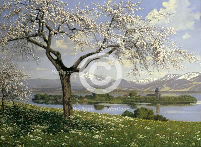 'Bavarian Landscape in Spring', Philipp Graf, 20th century. Artist: Philipp Graf