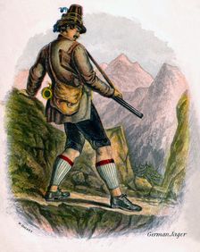 Bavarian Peasant 1809.Artist: W Dickes