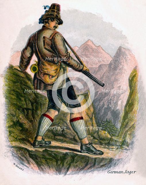 'Bavarian Peasant', 1809.Artist: W Dickes