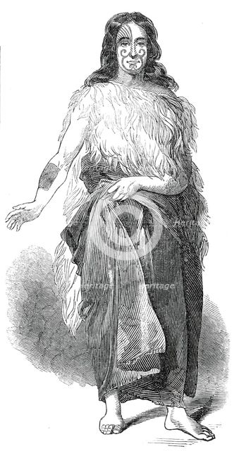 Bay of Islands chief, 1845. Creator: Unknown.