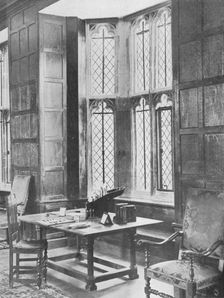 Bay on Long Gallery, Showing Terra-Cotta Work and Old Panelling 1910