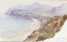Bay at Nevin, Wales, 1899. Creator: George Elbert Burr