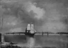 Bay and Harbor of New York from Bedlow's Island, 1864 or 1866. Creator: Edmund Coates