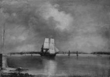 Bay and Harbor of New York from Bedlow's Island, 1864 or 1866. Creator: Edmund Coates