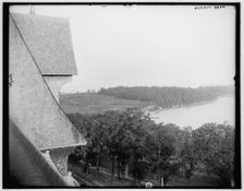 Bay from Hotel Victory, Put-in-Bay, Ohio, between 1880 and 1899. Creator: Unknown