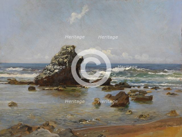 Bay in Livorno. Artist: Ge, Nikolai Nikolayevich (1831-1894)