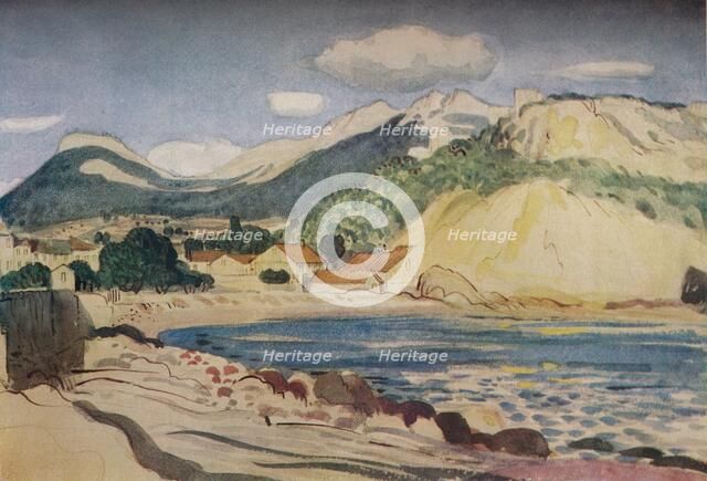 'Bay in the South of France', 1931. Artist: Derwent Lees.