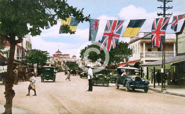 Bay Street, Nassau, Bahamas, 1931. Artist: Unknown