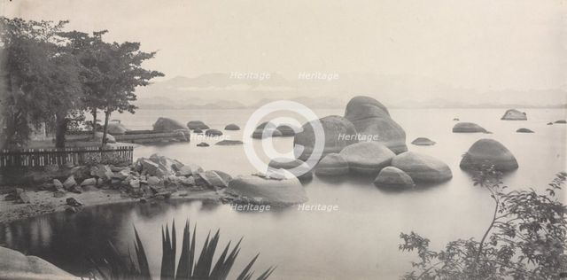 Bay Todos os Santos, Paqueta, Brazil, 1880s. Creator: Marc Ferrez (Brazilian, 1843-1923), attributed to.