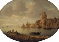Bay with Old Fortification, 1650. Creators: Jan van Goyen, Frans de Hulst