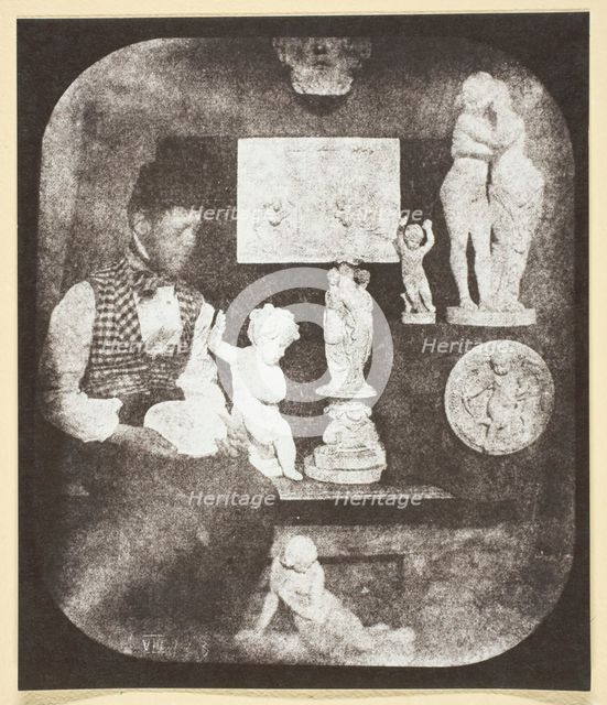Bayard et ses Statuettes, 1842/50, printed 1965. Creator: Hippolyte Bayard.
