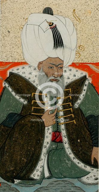 Bayezid II, Sultan of the Ottoman Empire, c. 1710. Artist: Levni, Abdulcelil (?-1732)