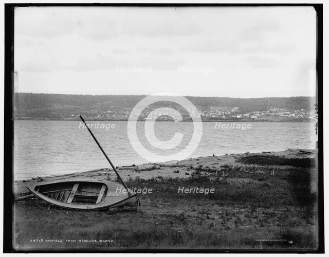 Bayfield from Madeline Island, between 1880 and 1899. Creator: Unknown.