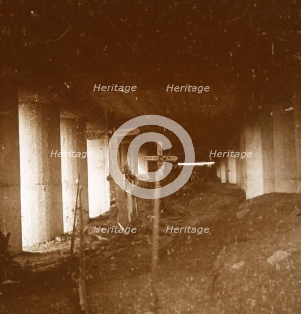 Bayonet Trench, Verdun, northern France, c1916-c1918.  Artist: Unknown.